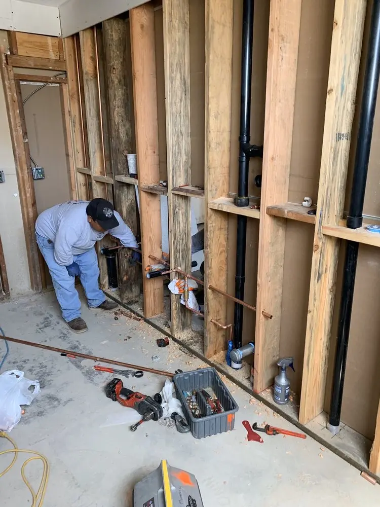 Commercial rough-in plumbing for Water Heater Replacement in Harmon Haven